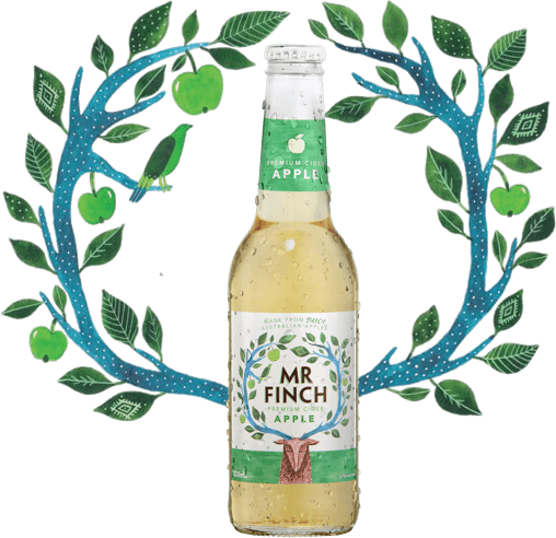 Mr. Finch apple cider bottle